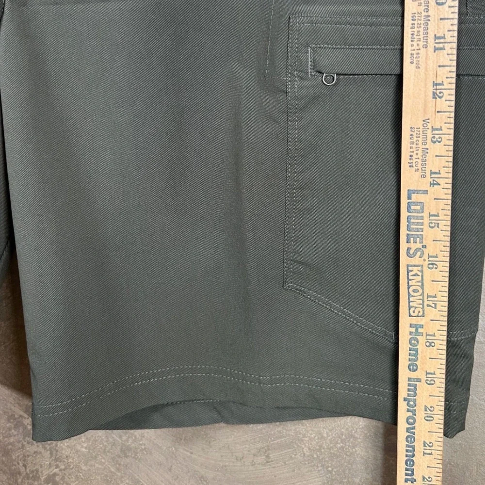 George Mens Cargo Shorts 38 Green‎ Stretch Performance Hiking EUC
